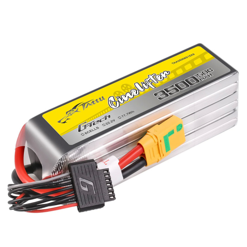 Akumulator Lipol Tattu R-Line 6S 22.2V 3500mAh 150C XT90