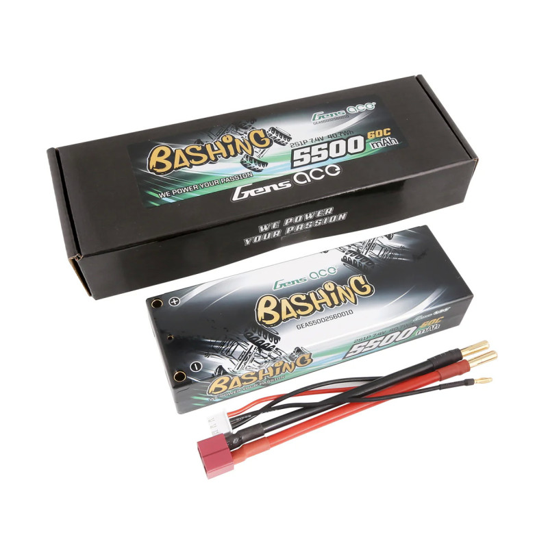 Gens ace 5500mAh 2S 7.4V 60C HardCase RC