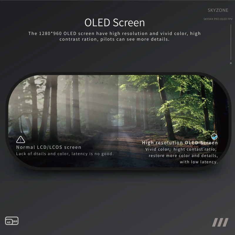 Skyzone SKY04X PRO OLED – 1920×1080 FPV Goggles with DVR & SteadyView