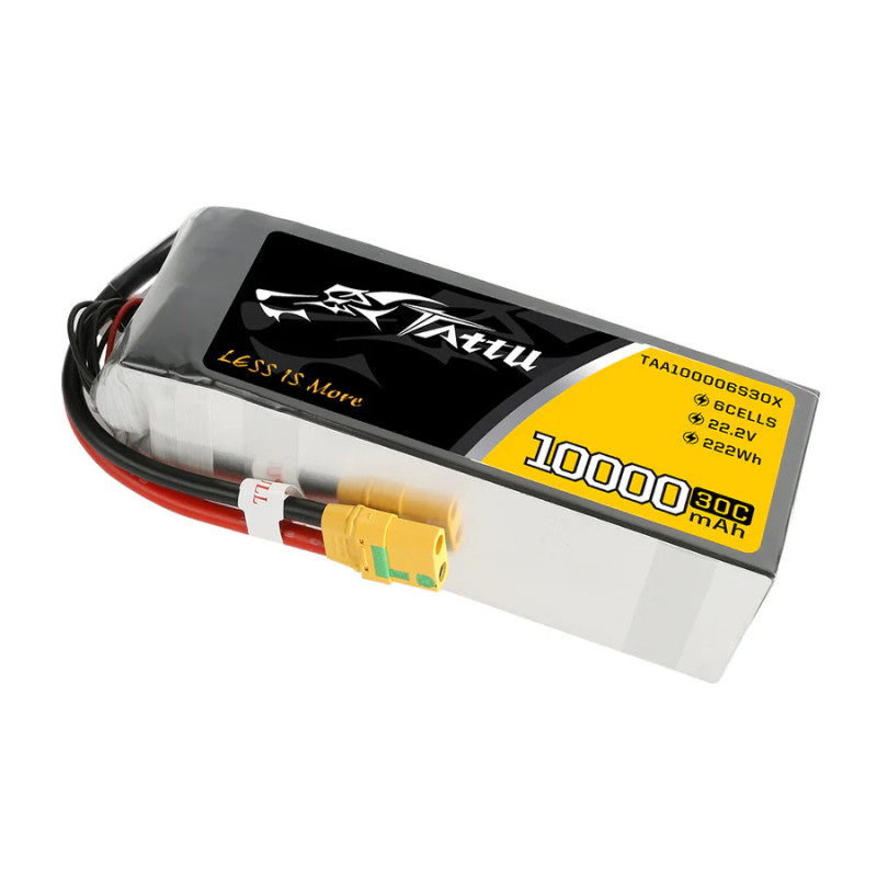 Tattu 10000mAh 6S 30C LiPo - XT90, UAV