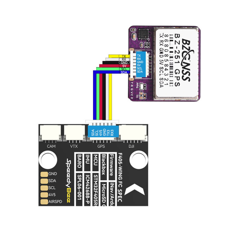 SpeedyBee BZ-251 GPS/Kompas - u-blox M10, QMC5883