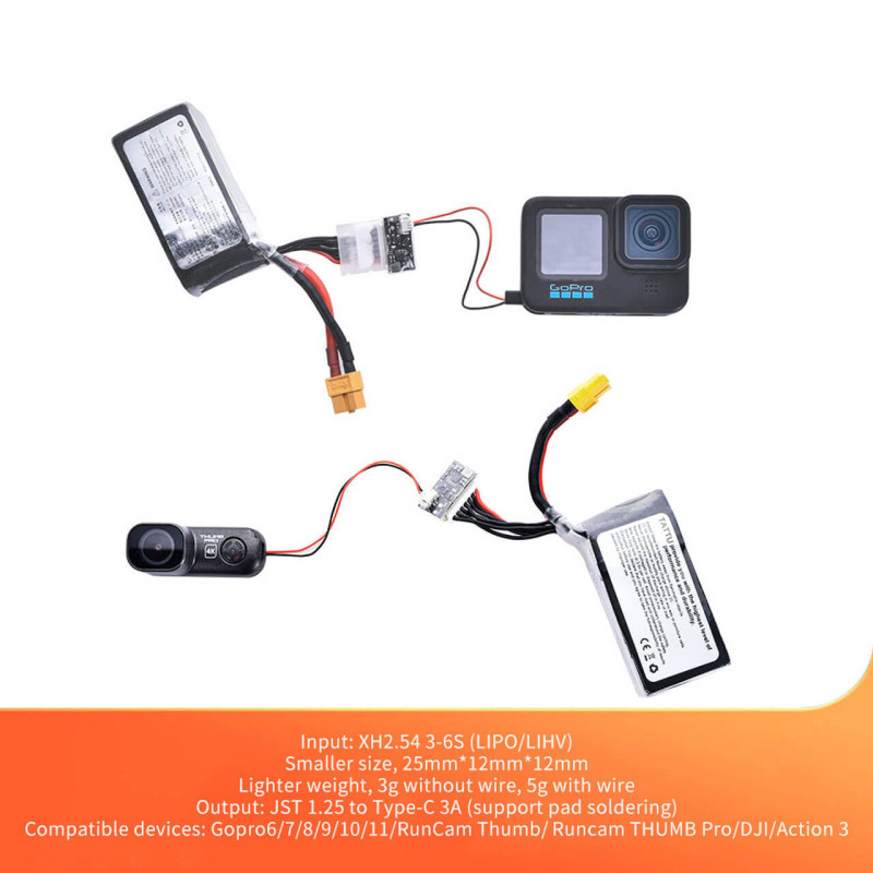 SpeedyBee BEC GoPro 6-10 - Zasilanie Balansowe 5V/3A, 3-6S 2szt