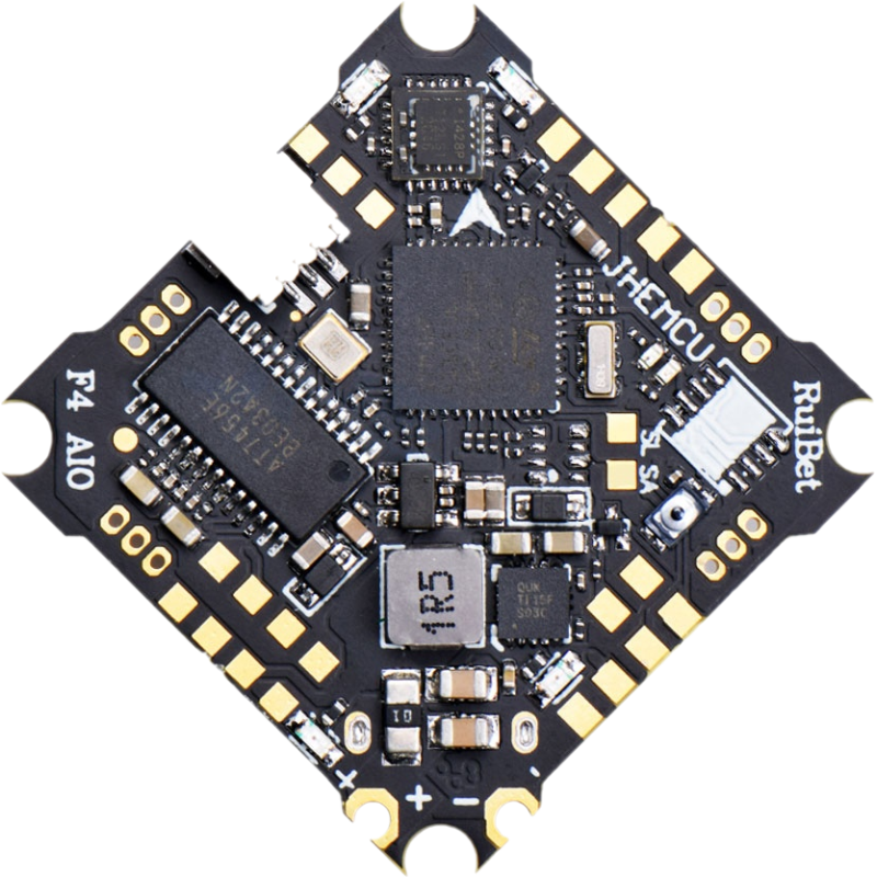 JHEMCU Ruibet F4AIO 12A – 1–2S AIO Flight Controller with ESC