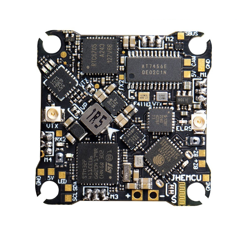 JHEMCU F411ELVTX – all-in-one FC with ESC, RX and 5.8GHz VTX