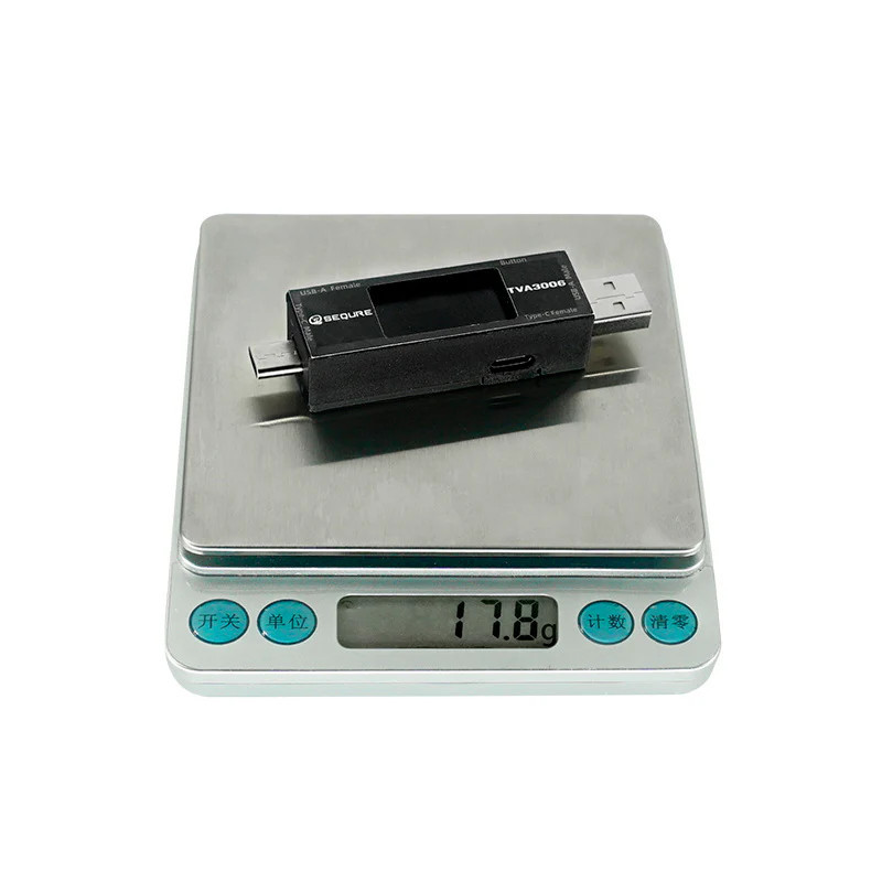Tester USB-A i Type-C z pomiarem mocy i energii