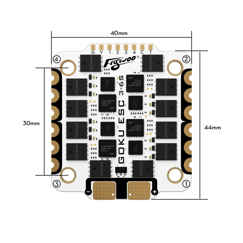 Flywoo G55M 4in1 ESC with 30.5x30.5 mm mounting pattern
