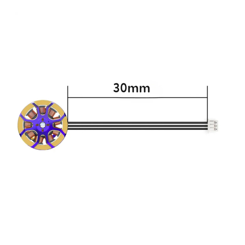 Flywoo ROBO 1002 23500KV – ultralekki silnik FPV 1S Gold/Fiolet