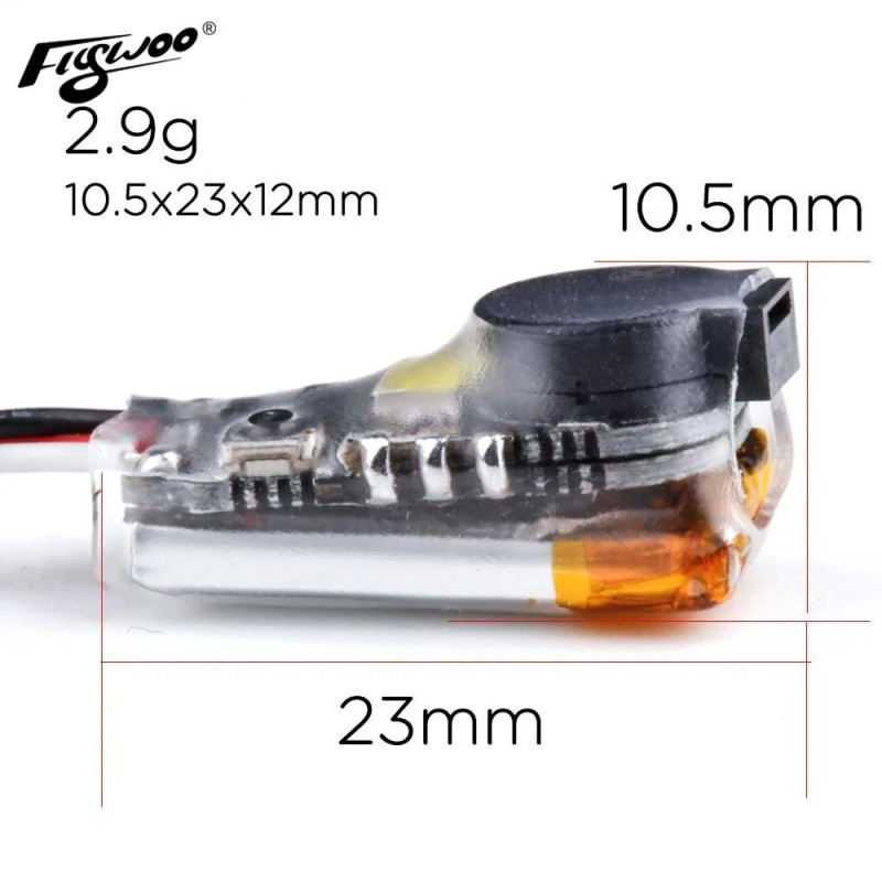 Flywoo Finder V1.0 – buzzer z LED i akumulatorem, 100 dB