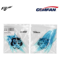 Gemfan 4024 – 4" 2-Blade FPV Propellers (Black | Blue, 4 Pairs)