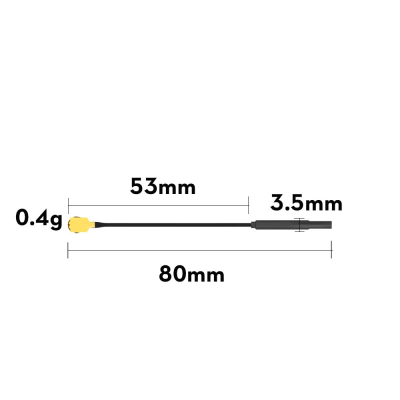 Lekka antena mosiężna FPV Flywoo 80mm
