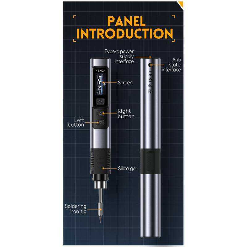 Lutownica FNIRSI HS-02B 100W USB-C | Avifly