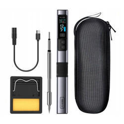 FNIRSI HS-02A – Smart 100W Soldering Iron with USB-C and IPS Display