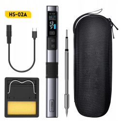 FNIRSI HS-02A – Smart 100W Soldering Iron with USB-C and IPS Display