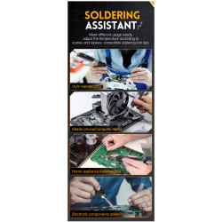 FNIRSI HS-02A – Smart 100W Soldering Iron with USB-C and IPS Display