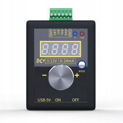 Signal generator with ±12V voltage and 0–24mA current output