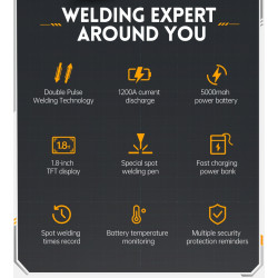 FNIRSI SWM-10 – 1200A Portable Battery Spot Welder with USB-C
