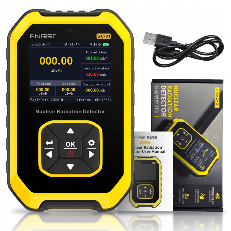 Radiation detector for X-ray, beta and gamma rays