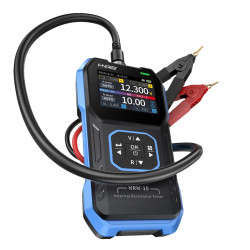 FNIRSI HRM-10 battery tester – voltage and resistance meter