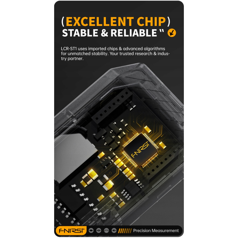 FNIRSI LCR-ST1 – Smart SMD Tweezer LCR Tester with USB-C