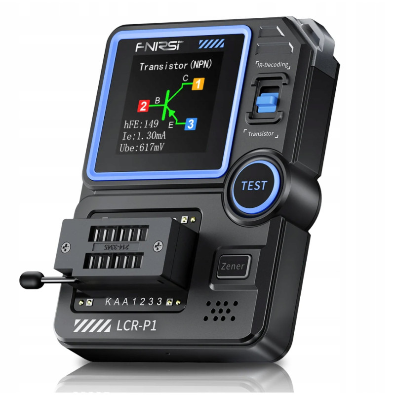 FNIRSI LCR-P1 – LCR Tester ESR Capacitors Auto Component Detection