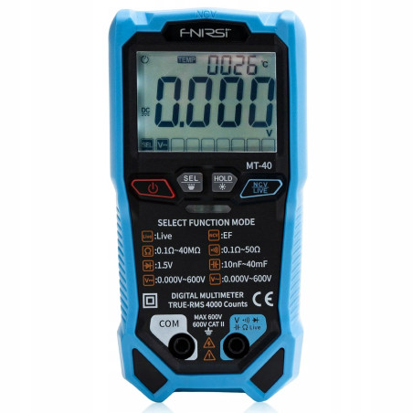 Digital multimeter with NCV and flashlight