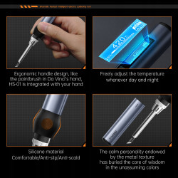 FNIRSI HS-01 BC2 – Smart 100W Soldering Iron with OLED and USB-C