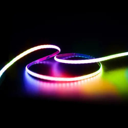 Drone-mounted RGB light strip effects