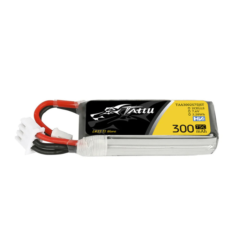 Akumulator LiPo Tattu 300mAh 2S 75C 7.6V z Wtyczką JST-PHR