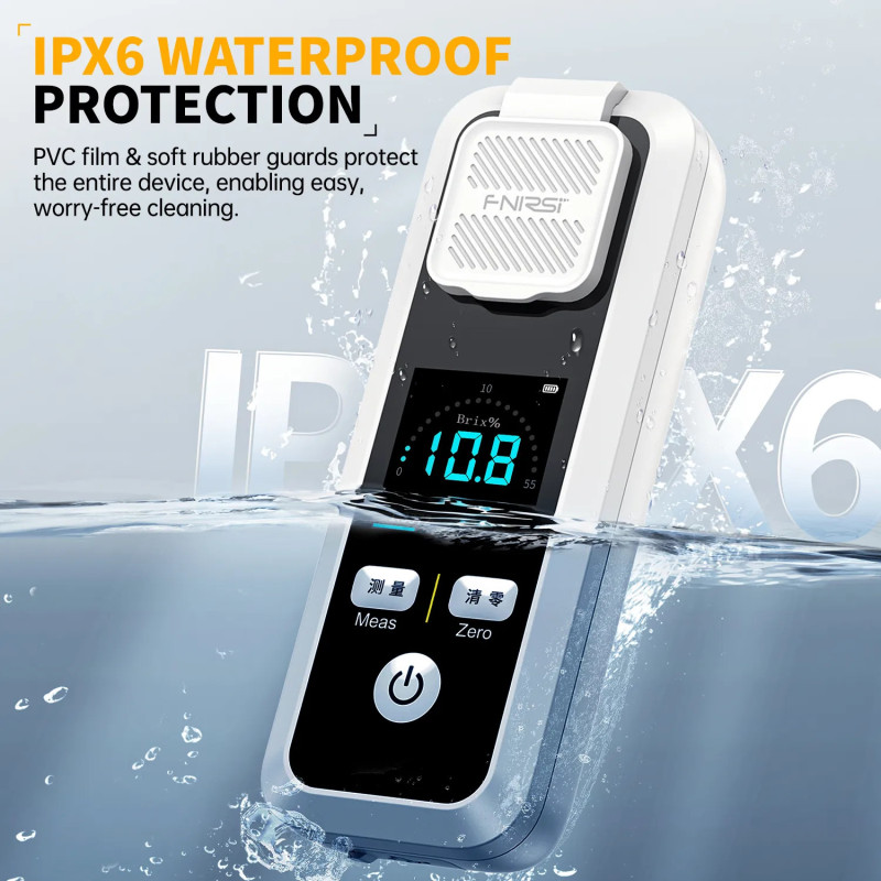 FNIRSI JBM-20 Digital Brix Refractometer – 0–55% with IPS Screen