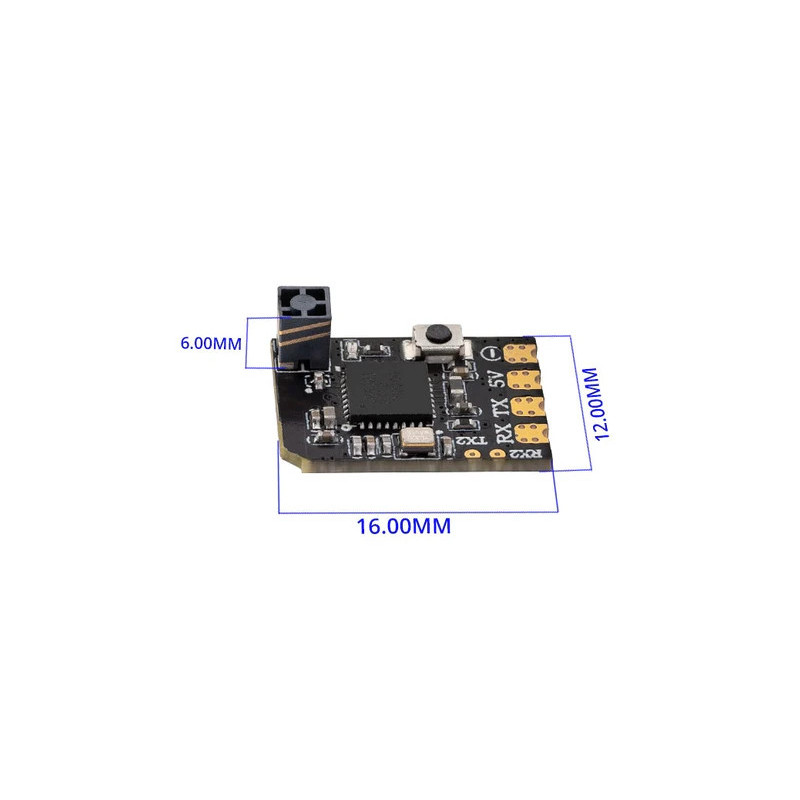RadioMaster XR2 Nano – 2.4GHz ExpressLRS Receiver with Tower Antenna