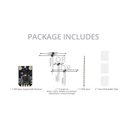 RadioMaster XR3 Nano – ELRS Receiver 2.4GHz / 900MHz / Dual-Band