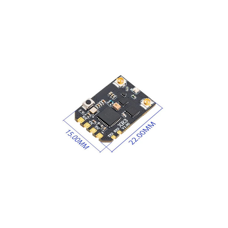 RadioMaster XR3 Nano ELRS z antenna diversity, LR1121, Wi-Fi WebUI i w