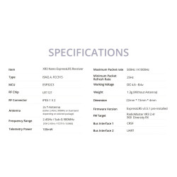 RadioMaster XR3 Nano – ELRS Receiver 2.4GHz / 900MHz / Dual-Band