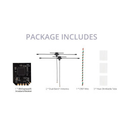 RadioMaster XR4 Gemini – ELRS Receiver Dual-Band 2.4GHz + 900MHz