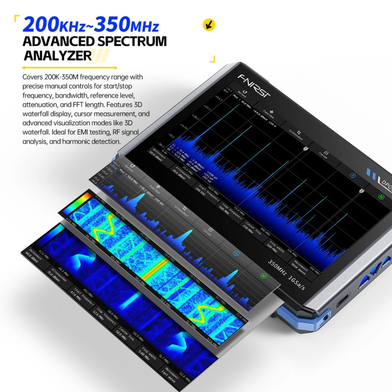 FNIRSI DPOS350P – 4-in-1 Oscilloscope 350MHz Touchscreen