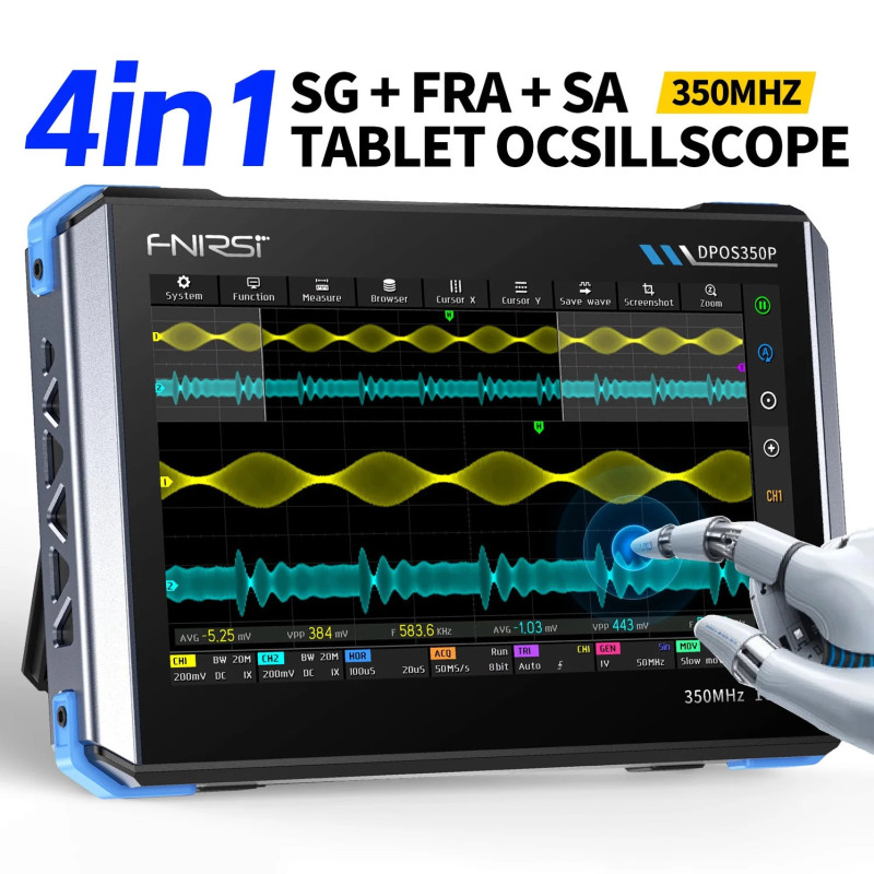 4-in-1 oscilloscope signal generator analyzer