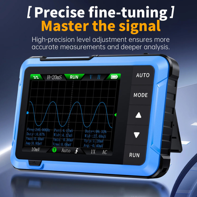 FNIRSI DSO-510 – 10MHz Mini Oscilloscope with DDS Signal Generator