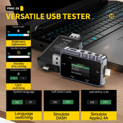 FNIRSI FNAC-28 – USB Type-C Tester with Voltage & Current Display
