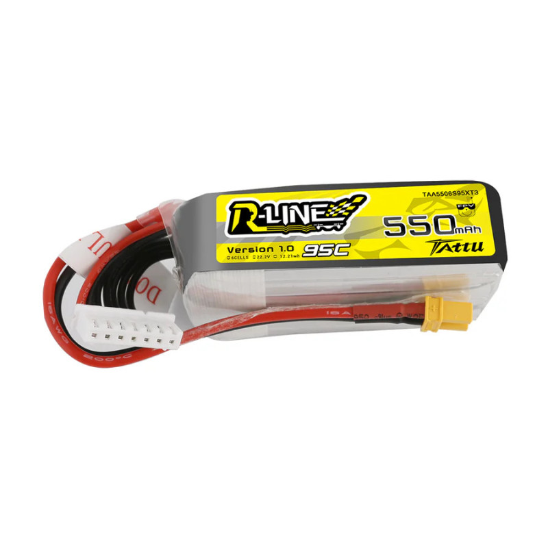 Tattu R-Line 550mAh 6S 95C - Bateria LiPo XT30 do FPV SUB250