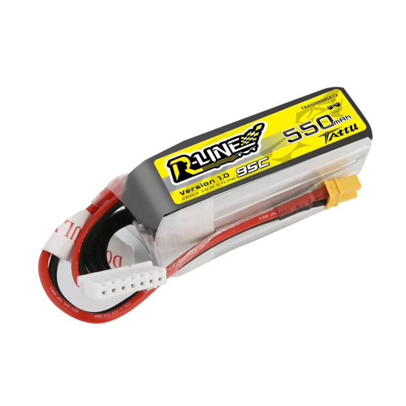Tattu R-Line 550mAh 6S 95C - Bateria LiPo XT30 do FPV SUB250