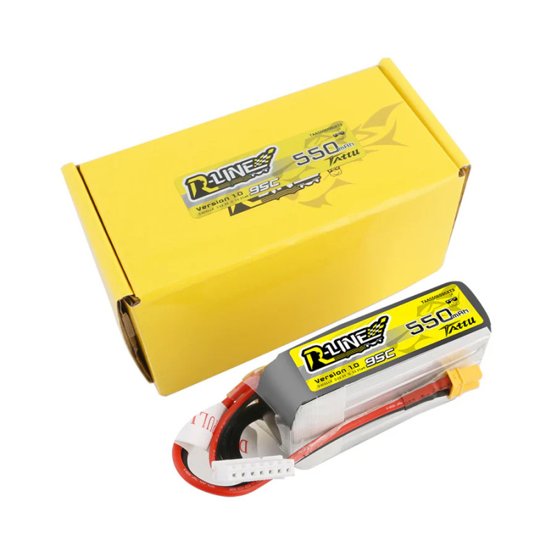 Tattu R-Line 550mAh 6S 95C - Bateria LiPo XT30 do FPV SUB250