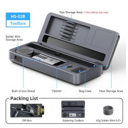 FNIRSI HS-02 – Kits with HS-02A/B Soldering Iron or Box Only
