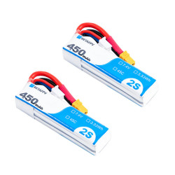 BetaFPV 450mAh 2S 45C - Akumulatory LiPo XT30 (2 szt.) - Whoop/Toothpi