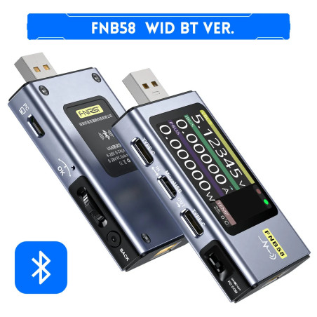 FNIRSI FNB58 BT – tester USB z wyświetlaczem