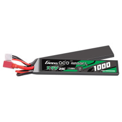 Gens ace 1000mAh 2S 7.4V LiPo ASG Deans (T) - Kompaktowy
