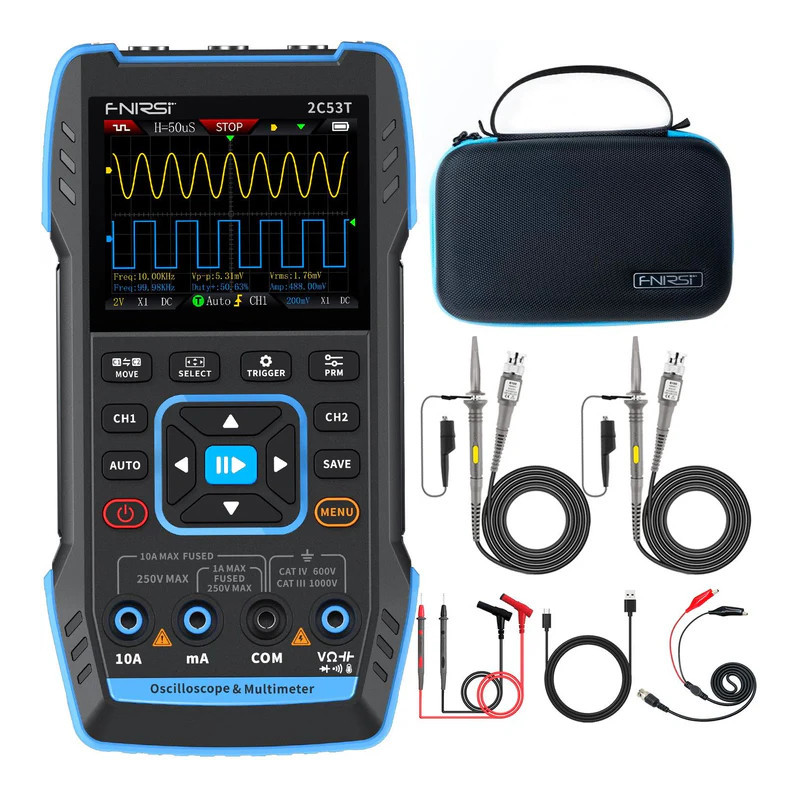 FNIRSI 2C53T STANDARD / HIGH PROFILE – 3-in-1 Oscilloscope