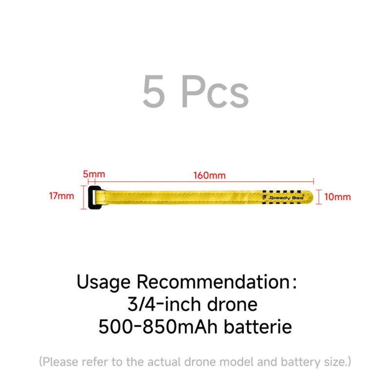 SpeedyBee SB‑VELCRO Battery Straps – Small or Big SpeedyBee SB‑VELCRO Battery Straps – Small or Big