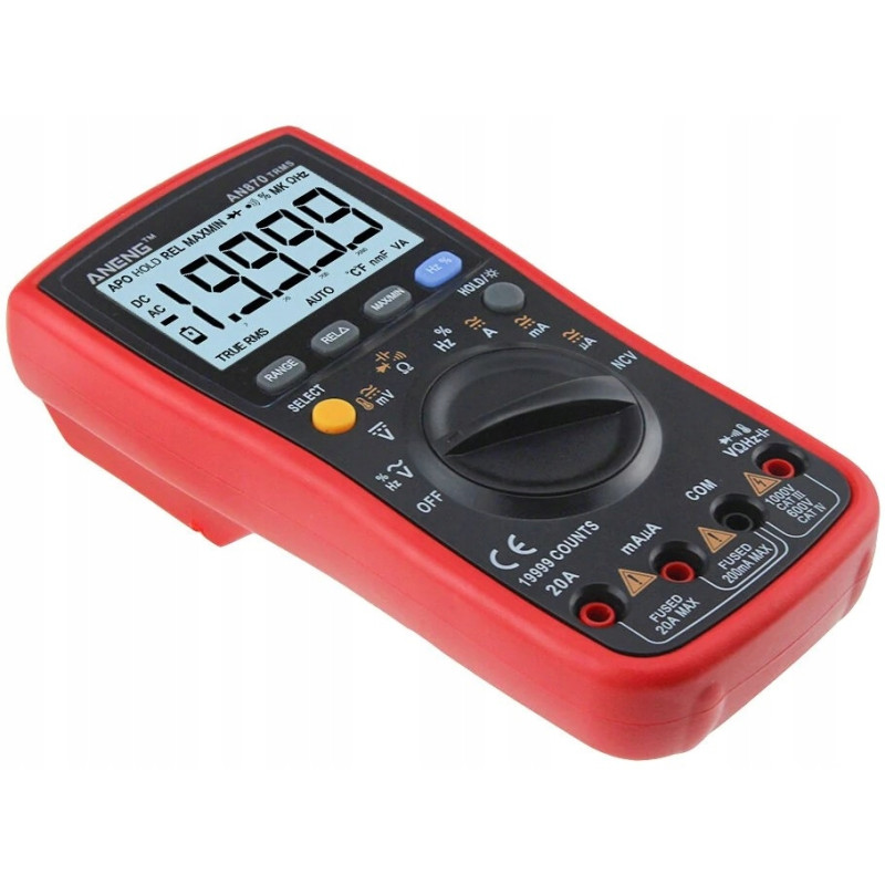 Multimetr ANENG AN870 Pro – True RMS, LCD 19999, NCV