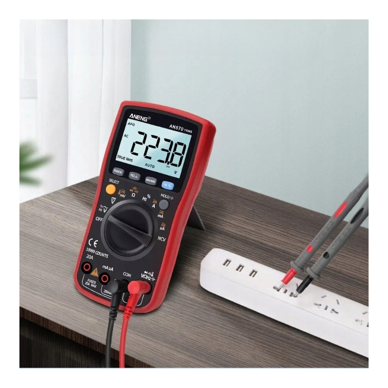 Multimetr ANENG AN870 Pro – True RMS, LCD 19999, NCV