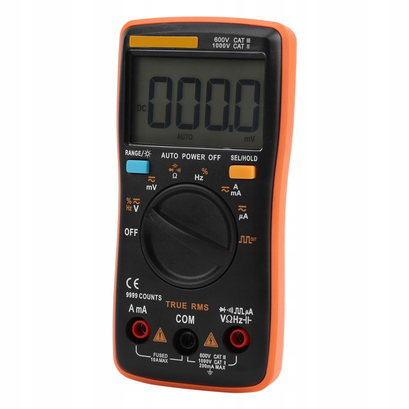 ANENG AN8008 Multimeter – True RMS, 6000 Count, Auto Range, NCV